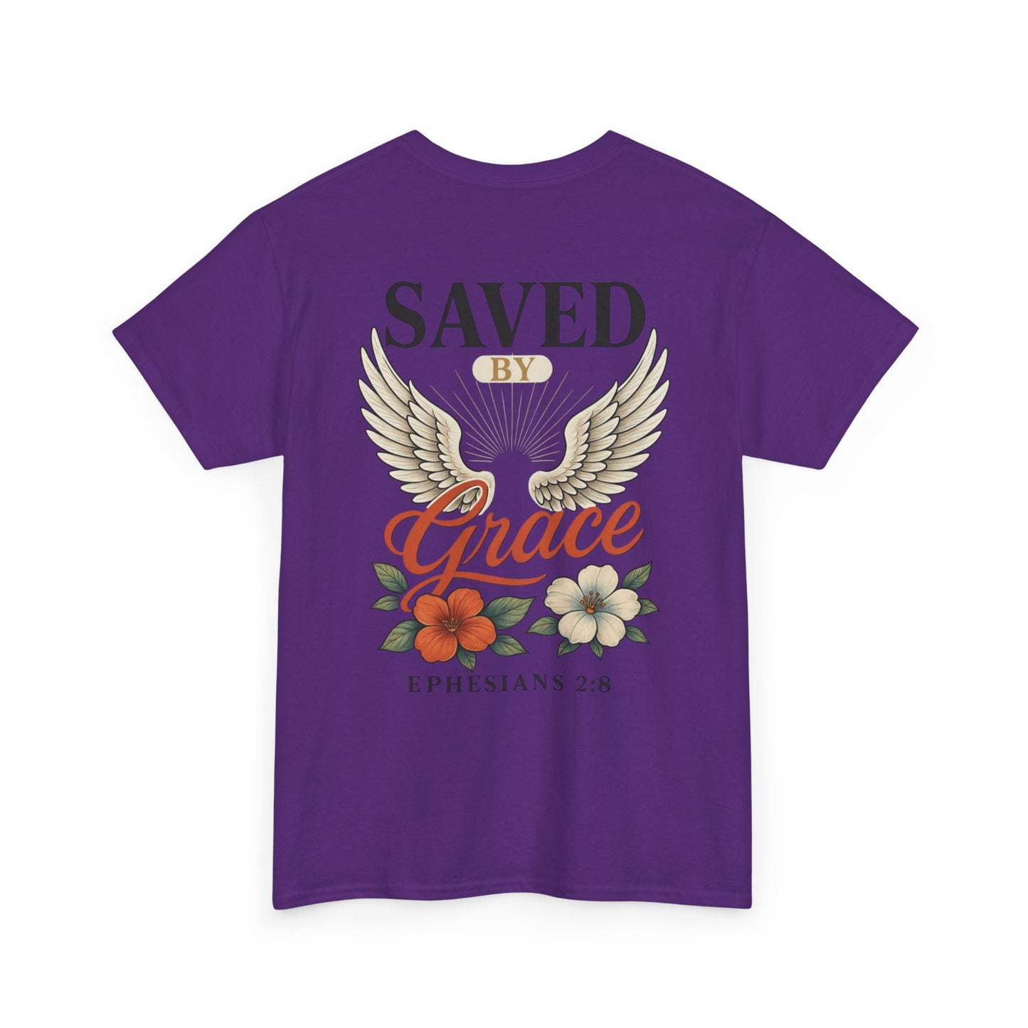 Saved By Grace Christian T-Shirt l Immense Faith Apparel