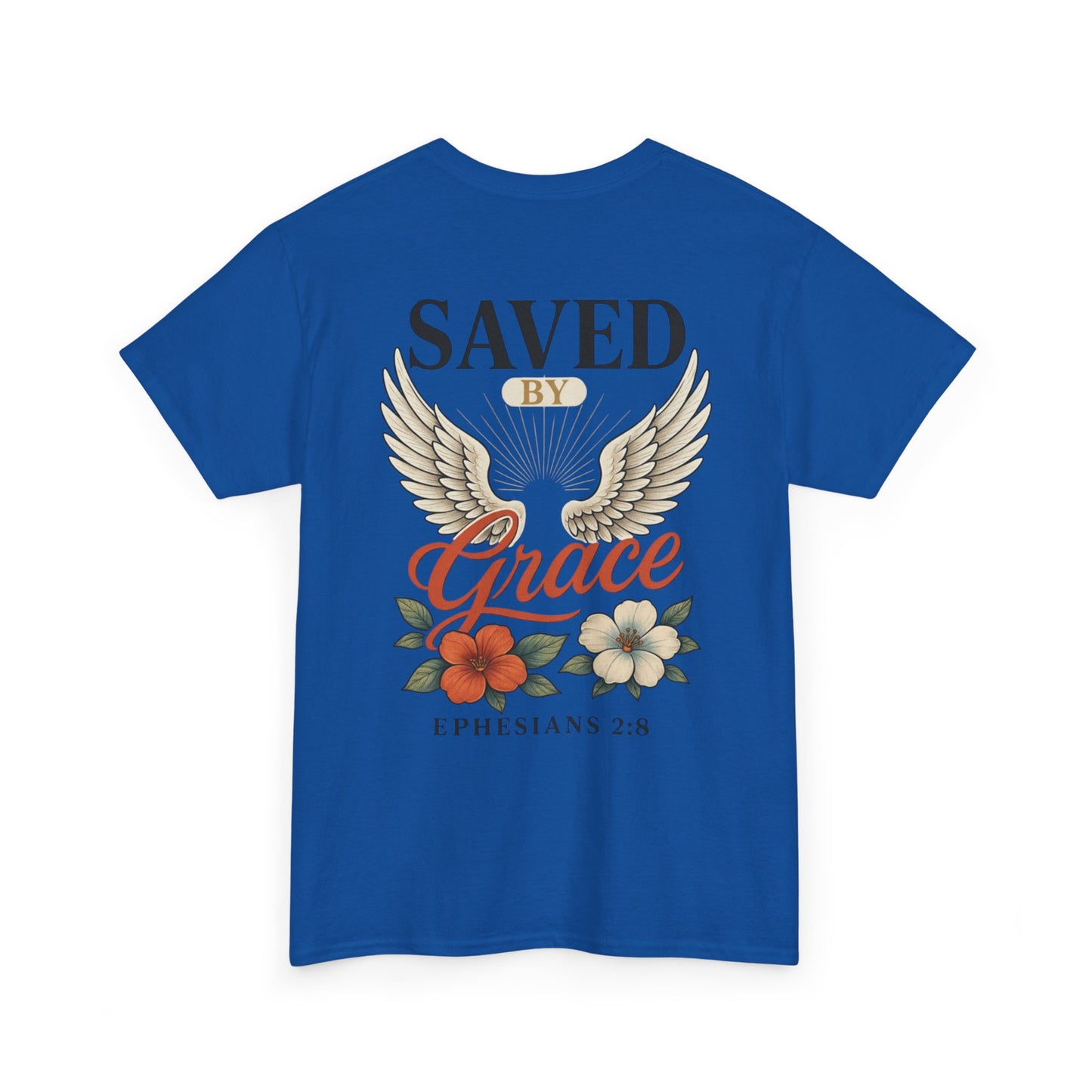 Saved By Grace Christian T-Shirt l Immense Faith Apparel