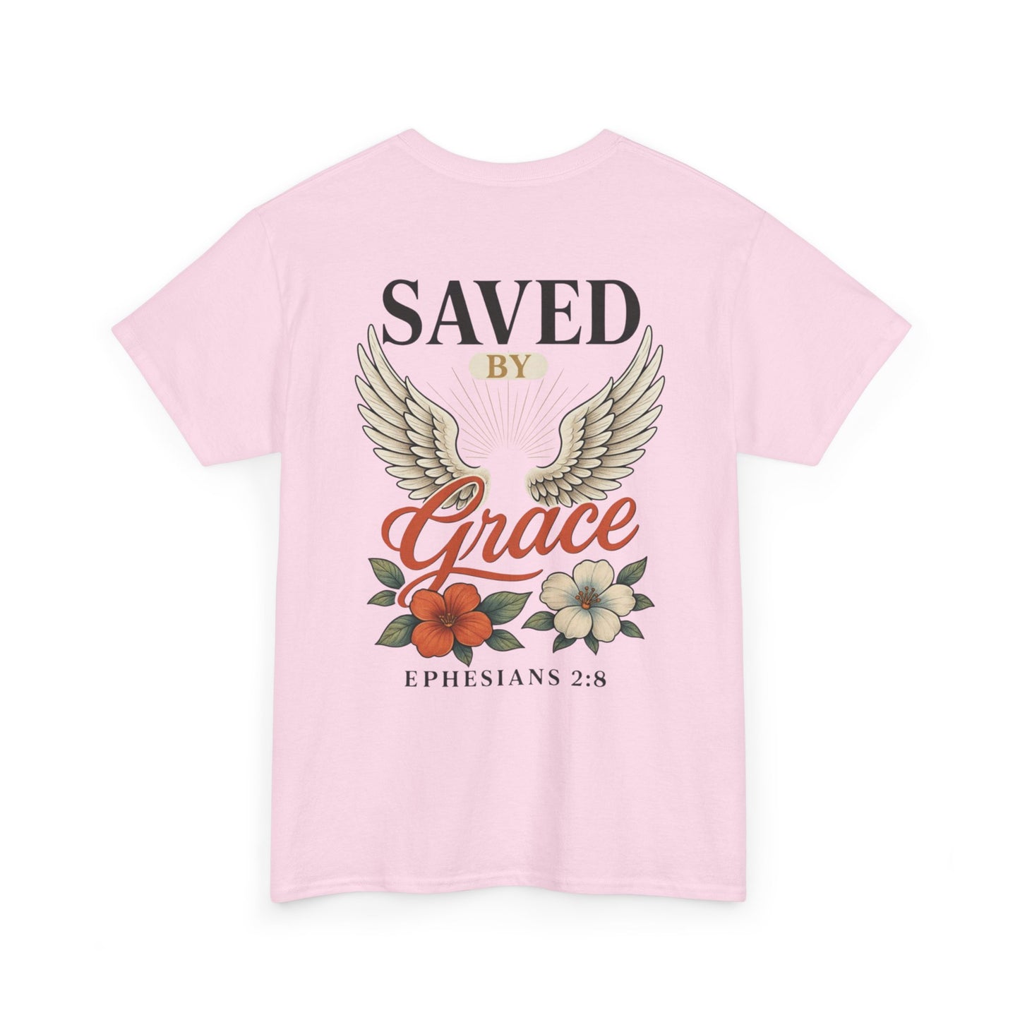 Saved By Grace Christian T-Shirt l Immense Faith Apparel