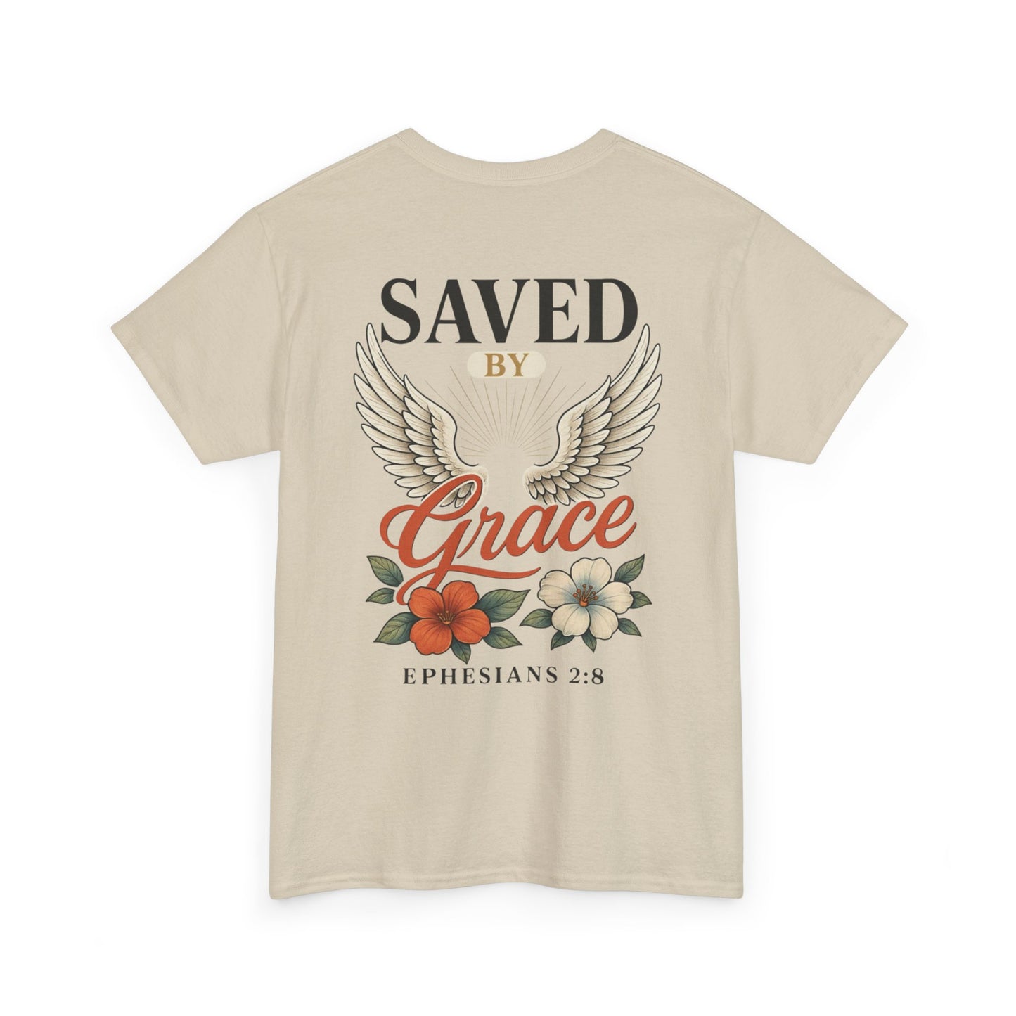 Saved By Grace Christian T-Shirt l Immense Faith Apparel