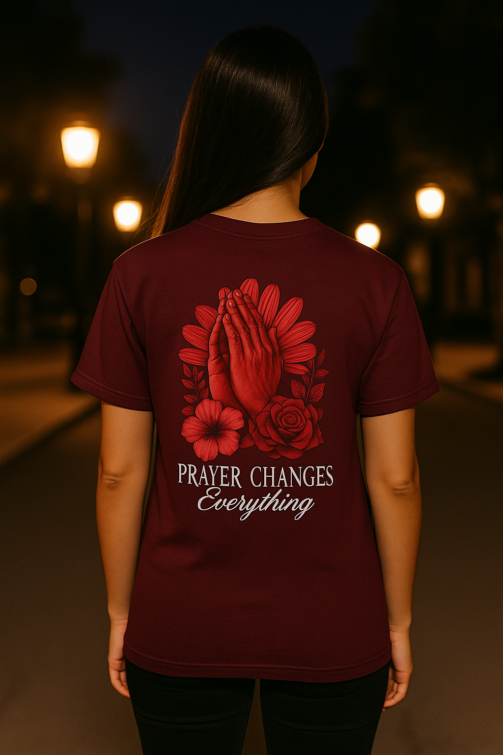 Prayer Changes Everything Christian Tee | Immense Faith T-Shirt