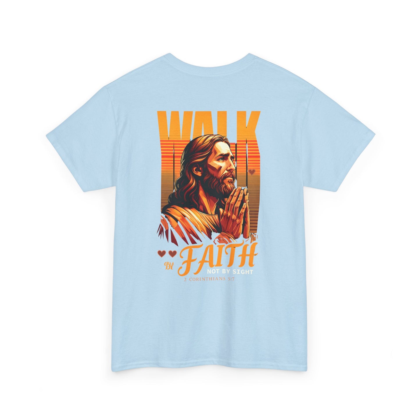 Walk By Faith Christian T-Shirt l Immense Faith Apparel