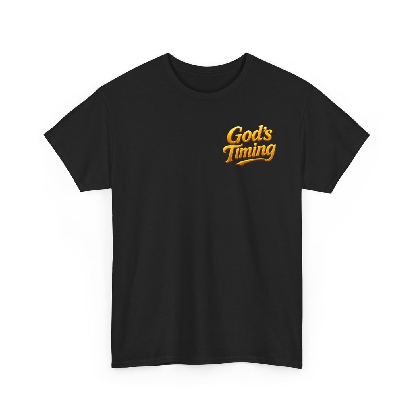 “God’s Timing Christian T-Shirt – Psalm 46:10 Scripture Tee l Immense Faith Apparel
