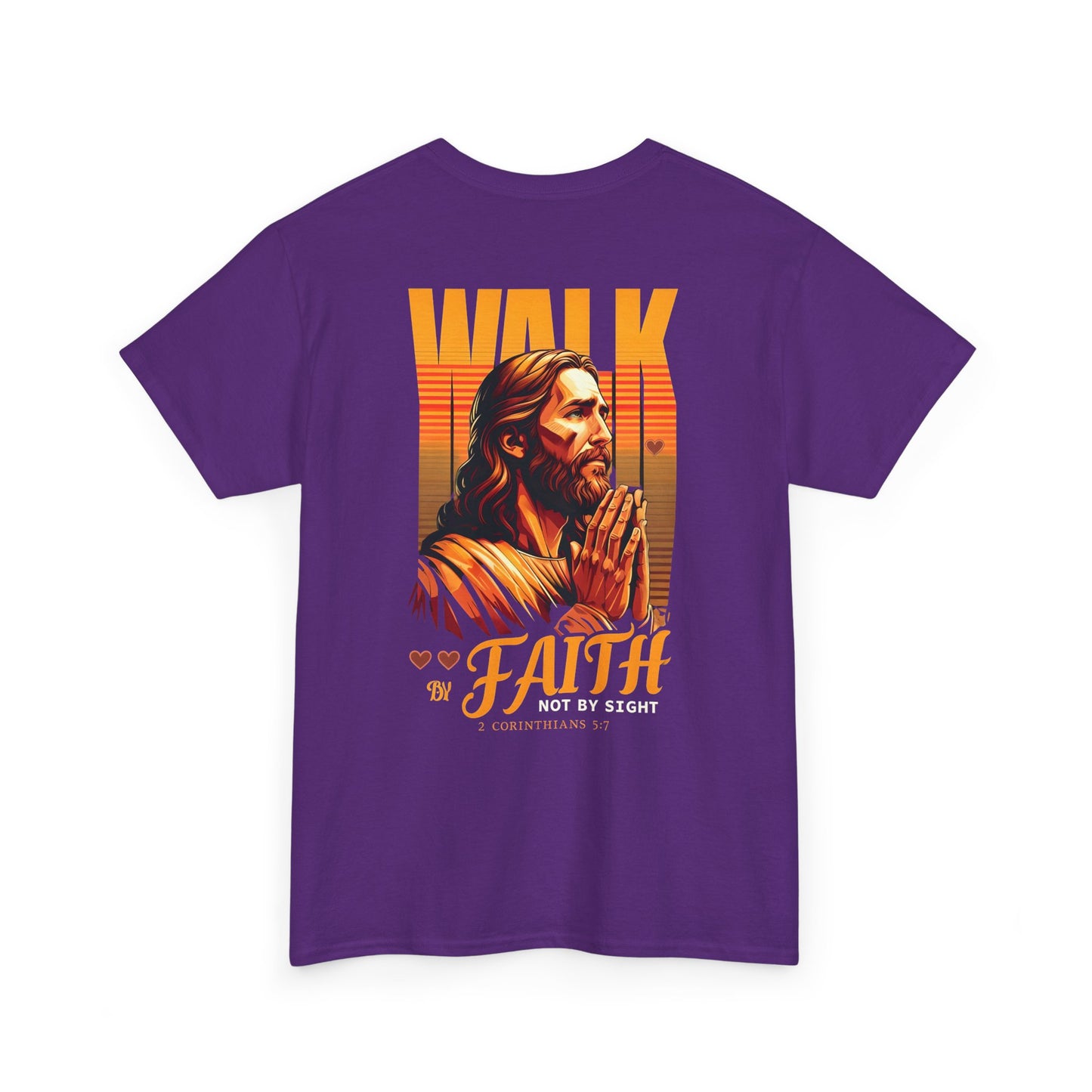 Walk By Faith Christian T-Shirt l Immense Faith Apparel