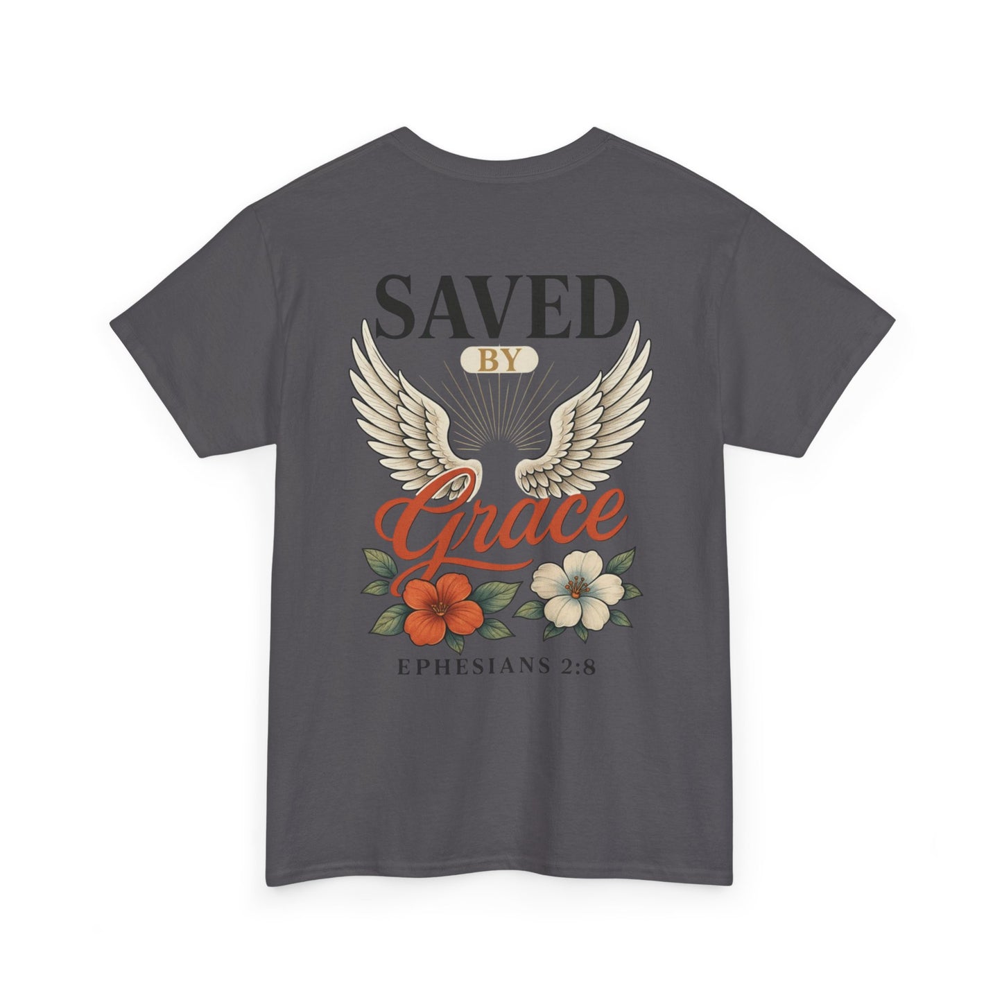 Saved By Grace Christian T-Shirt l Immense Faith Apparel